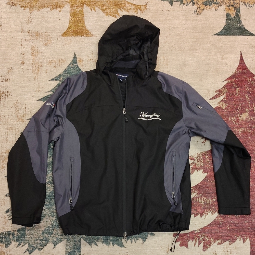 Port Authority Black and Dark Gray Windbreaker